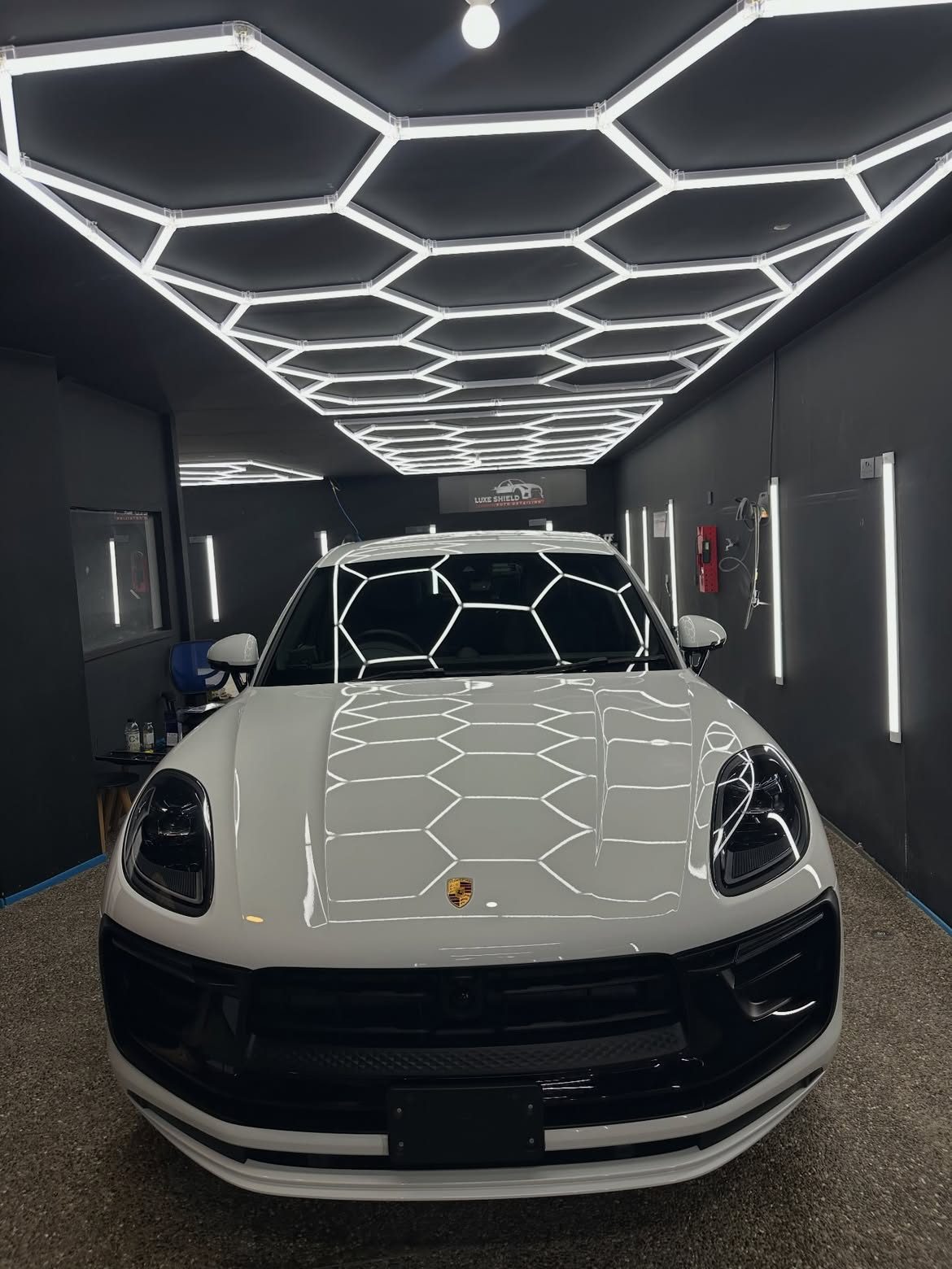 Porsche Macan — finished vehicle in the Luxe Shield studio